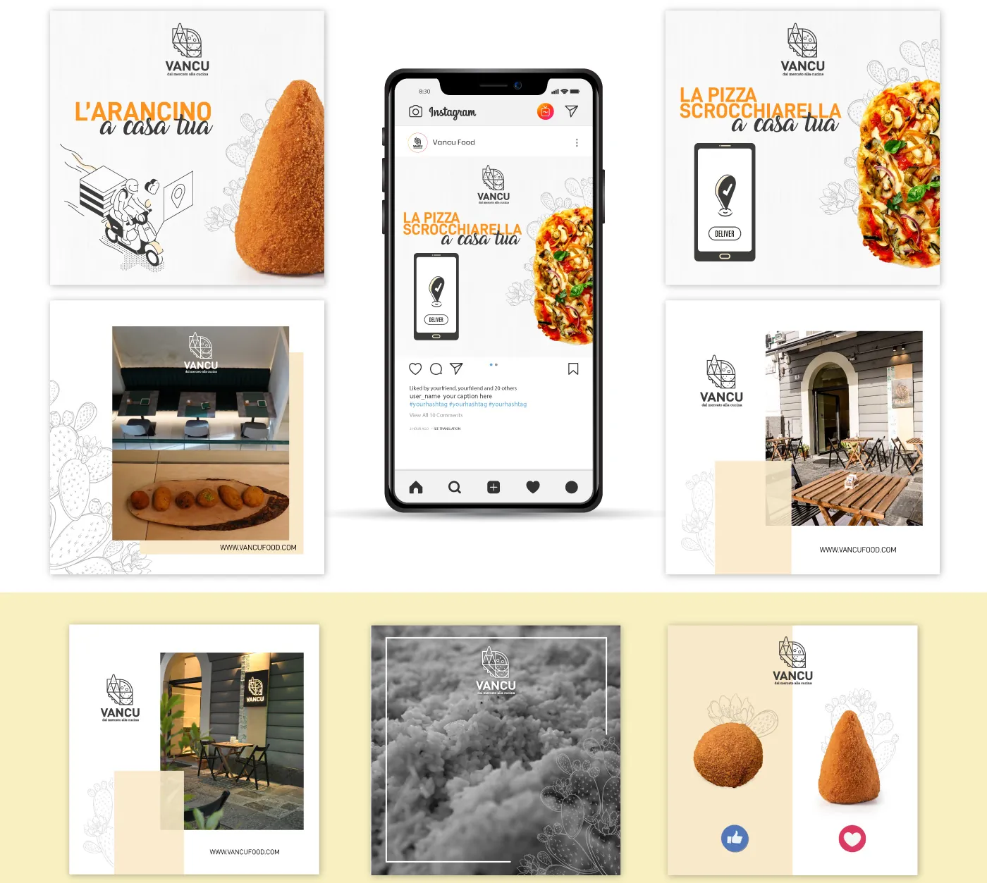 Post Vancu: L'arancino a casa tua, La pizza scrocchiarella a casa tua, foto del locale